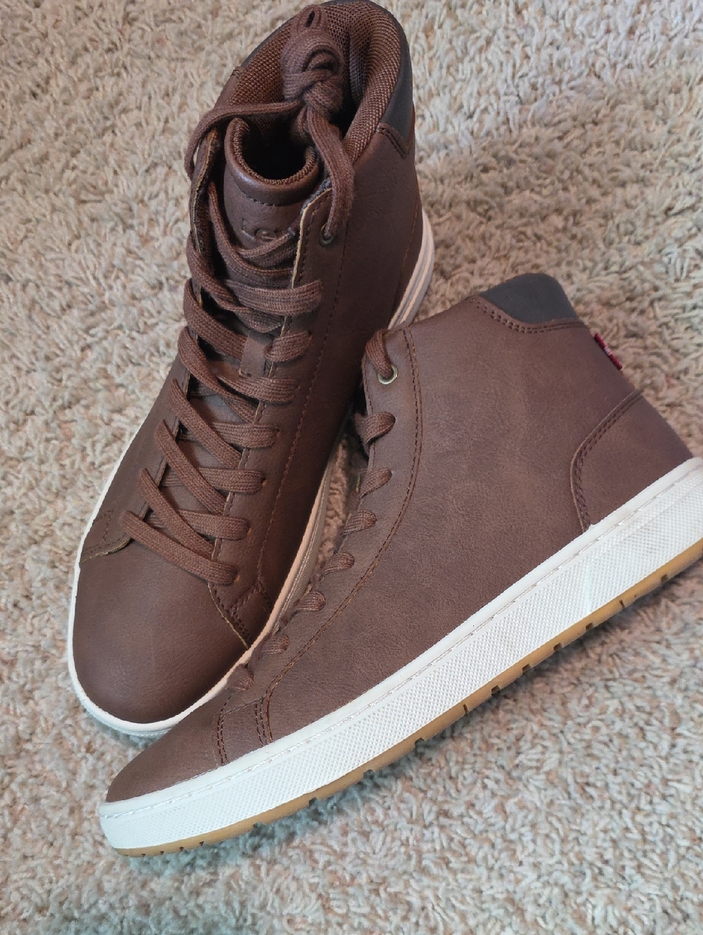 Levi's Men's Brown High-Top Sneakers Size 8.5 NWOT